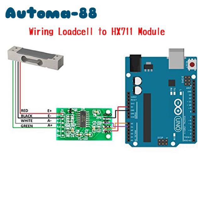 Jual Loadcell 5Kg Load Cell 5 Kg For Arduino Hx711 Module Automa88 ...