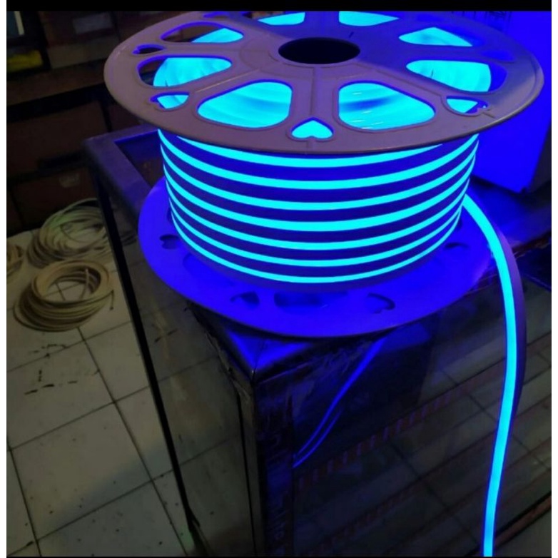 Jual Lampu Neon Flex Led Selang Flexible Biru V Meteran Shopee