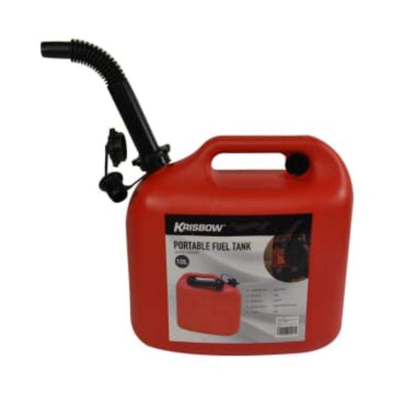 Jual JERIGEN BAHAN BAKAR BENSIN UKURAN 10 LITER DILENGKAPI CORONG ...