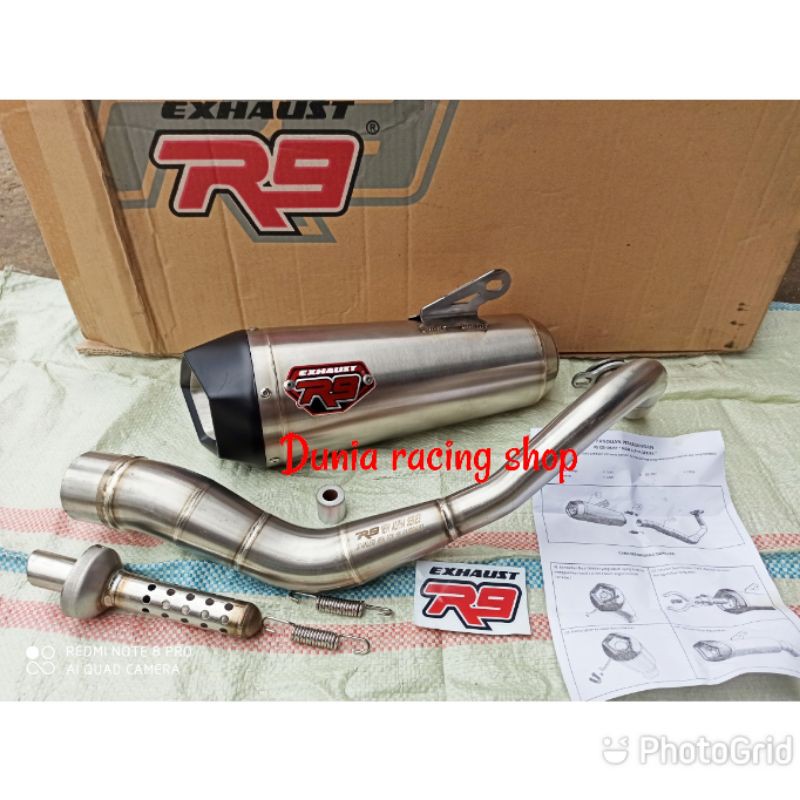 Jual Knalpot R9 New Alpha Pcx 150 Nmax Aerox Vario 125 150 Adv 150 Original R9 Shopee Indonesia 6110