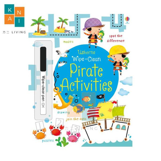 Jual USBORNE WIPE CLEAN ACTIVITY BOOK BUKU EDUKASI ANAK PIRATE