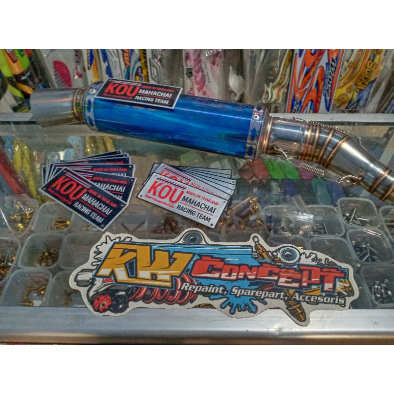 Jual emblem knalpot KOU thailand | Shopee Indonesia
