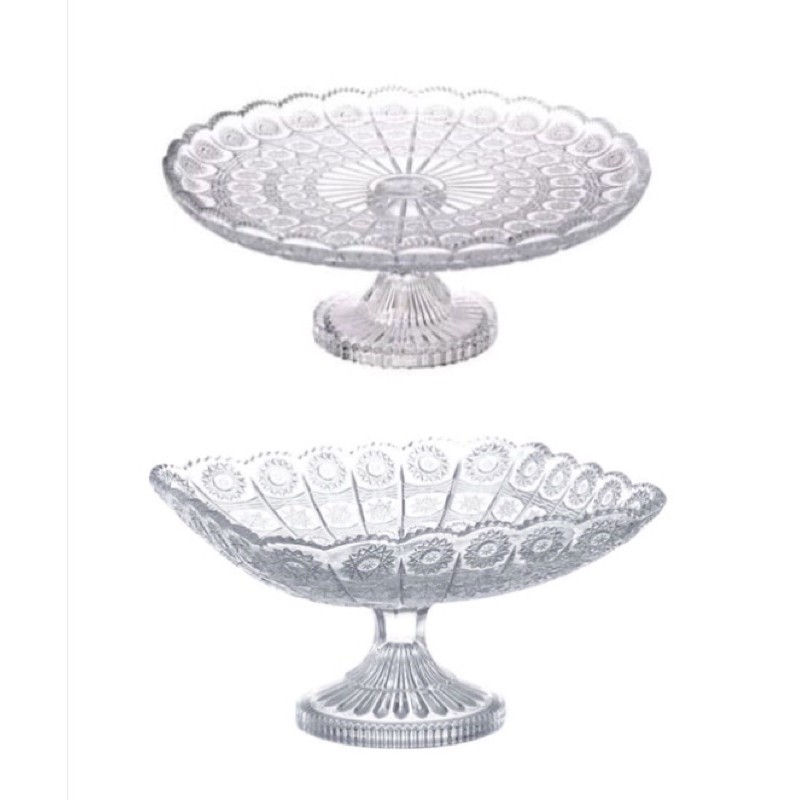Jual Piring Kue Crystal Formia Cake Tray Formia Shopee Indonesia