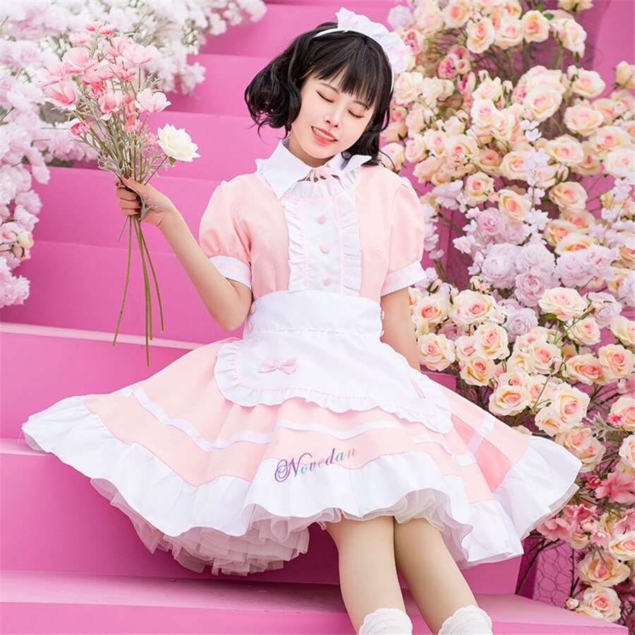 Jual PreOrder Sexy French Maid Costume Sweet Gothic Lolita Dress Anime ...