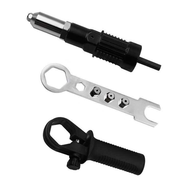 Jual Tang Rivet Elektrik Gun Mata Bor Paku Rivet Otomatis | Shopee ...