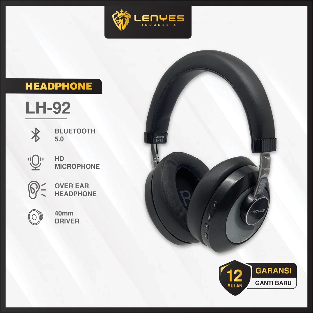 Jual LENYES LH92 pro wireless bluetooth stereo hifi heavy bass ...