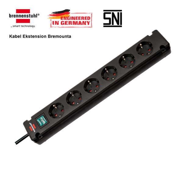 Jual Brennenstuhl Stop Kontak Bremounta 6 Soket Dengan Switch | Shopee ...