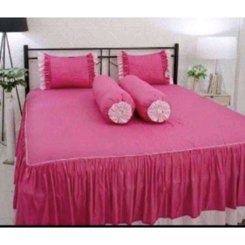 Jual seprei rumbai uk 180-200x200 tinggi rumbai 60 cm bantal 2 glng2 ...