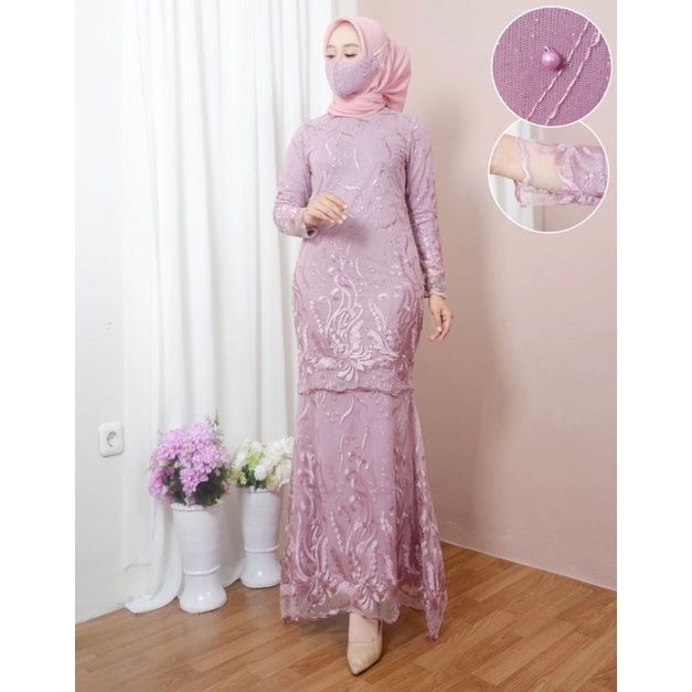 Jual GAMIS - KEBAYA TULLE GAMIS DUYUNG TERBARU - KEBAYA MODERN - KEBAYA ...