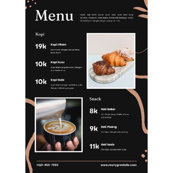 Jual jasa desain menu makanan, sertifikat, jadwal, mmt, dll | Shopee ...