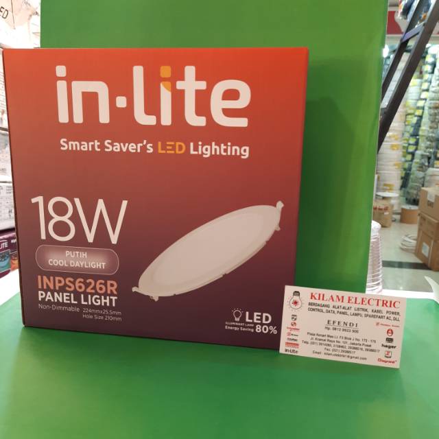 Jual Lampu downlight panel LED inbow INPS628R bulet 18w 18 w 18 watt ...