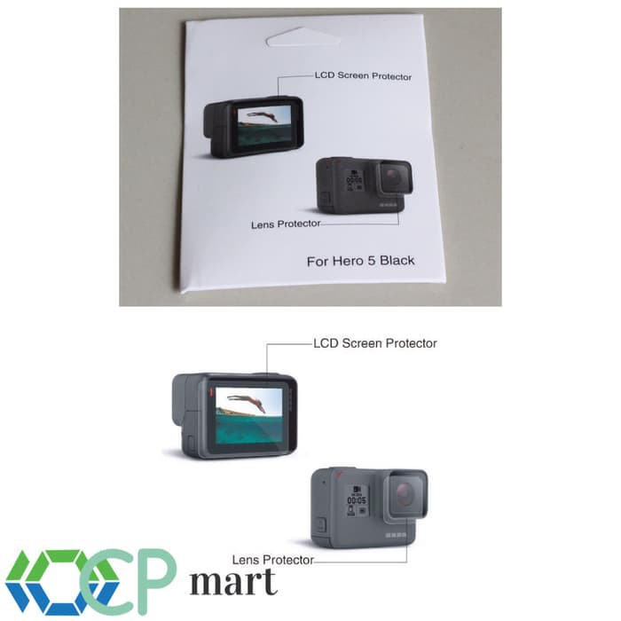 Jual Lcd Screen + Lens Protector (anti Gores) Gopro Hero 5 Black ...