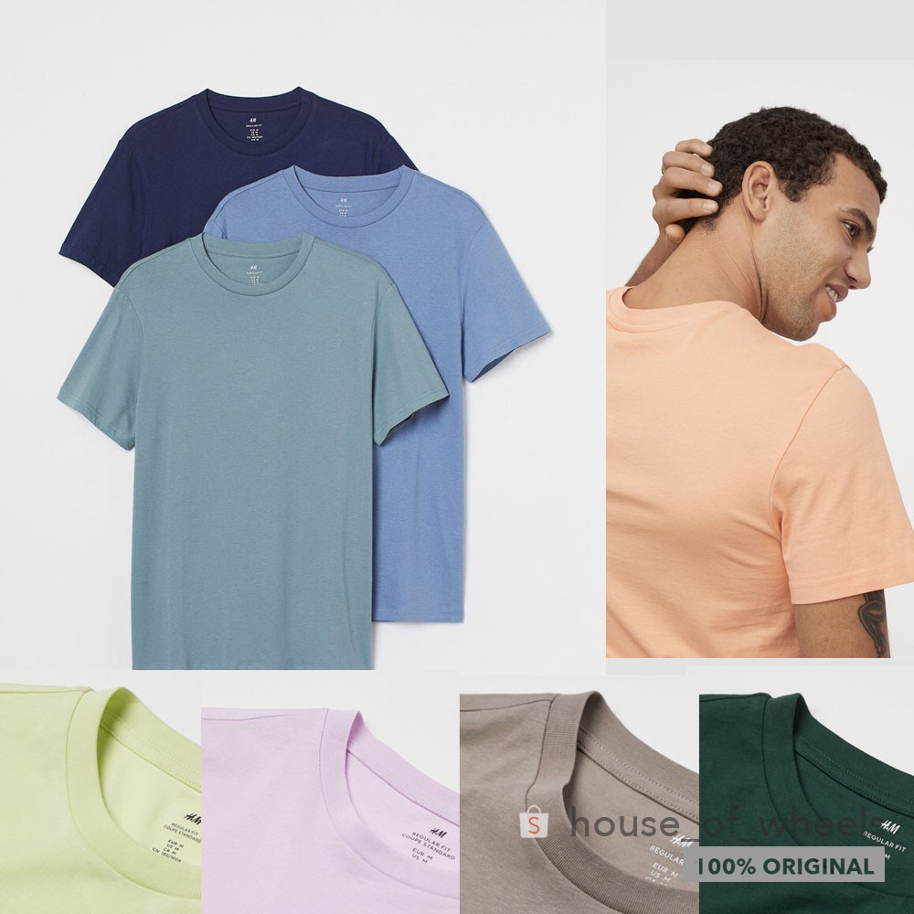 H&M Pria 3-Paket Kaos Fit Biasa main image 0