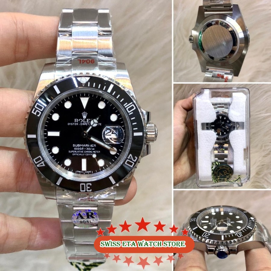 Jual Hot Sale Rolex Submariner 116610 LV ARF Black Dial 904L V2 Best Clone 1 1 Garansi 1 th Shopee Indonesia