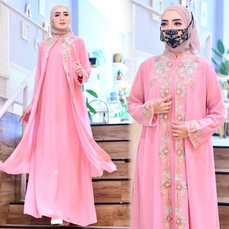 Jual Kaftan syakilla (sudah inner) | Shopee Indonesia