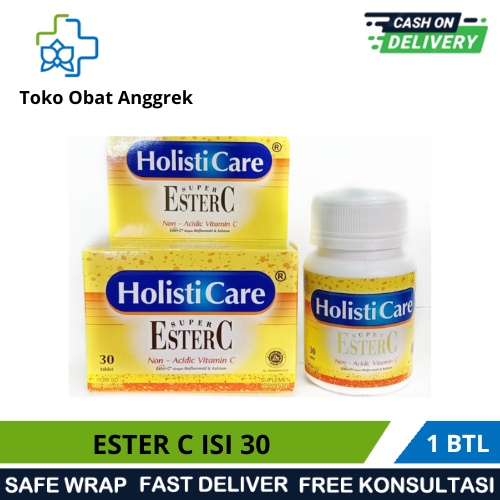 Jual ESTER C HOLISTICARE ISI 30/ISI 90/VITAMIN C/VITAMIN DAYA TAHAN