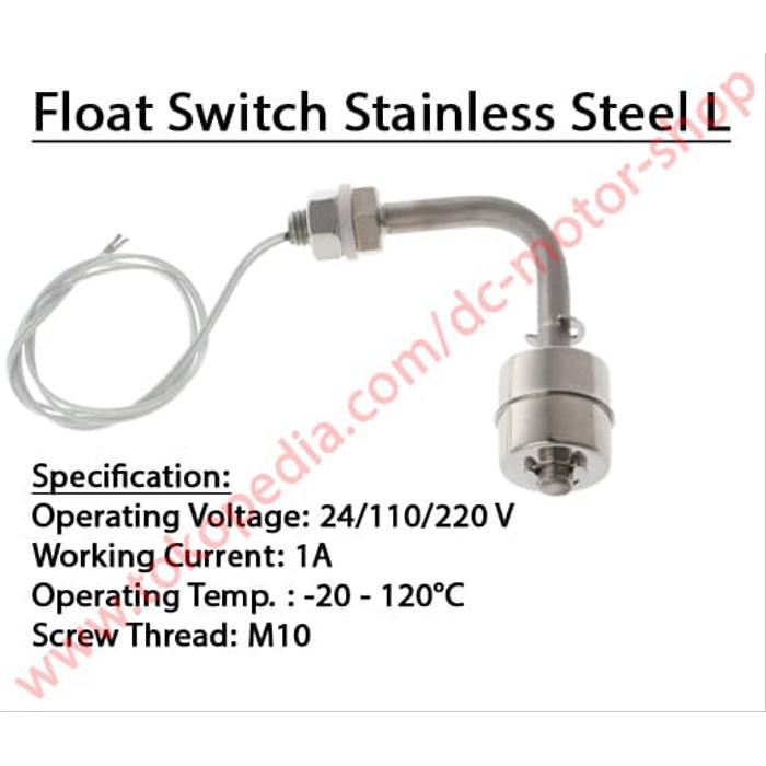 Jual Automation | Float Switch Stainless Steel Water Level Sensor Type ...