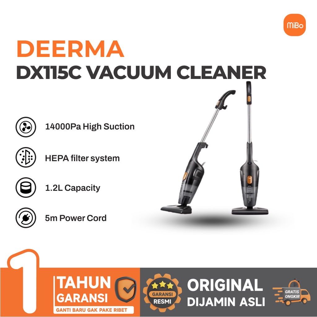 Jual Deerma DX115C Portable Handheld Vacuum Cleaner Shopee Indonesia