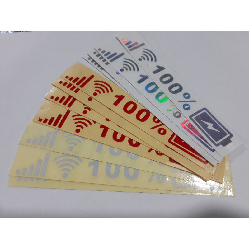 Jual STICKER UNIK KACA MOBIL LAMBANG SINYAL DAN BATERAI HP | Shopee ...