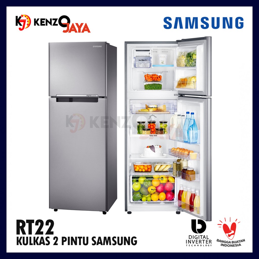 Jual Kulkas 2 Pintu Inverter SAMSUNG RT22 | Shopee Indonesia