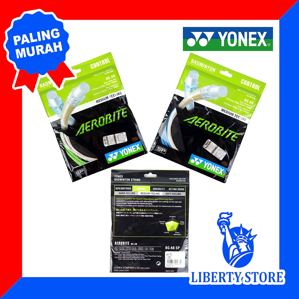 Jual Senar Raket Badminton Original Yonex AEROBITE | Shopee Indonesia
