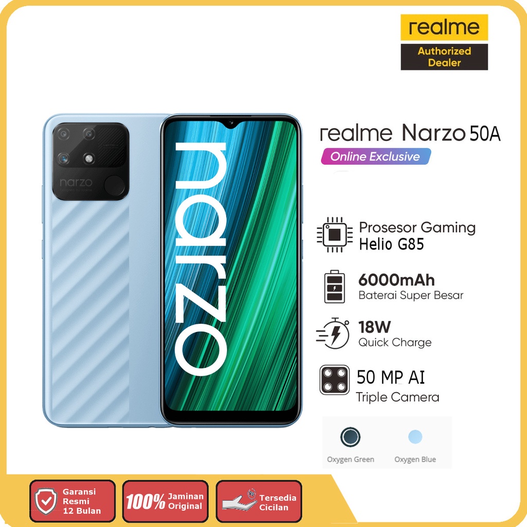 Jual Realme Narzo 50A Original Resmi | Shopee Indonesia