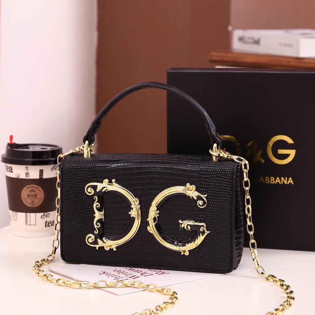 DOLCE GABBANA CROC TOP HANDLE sling bag D 205