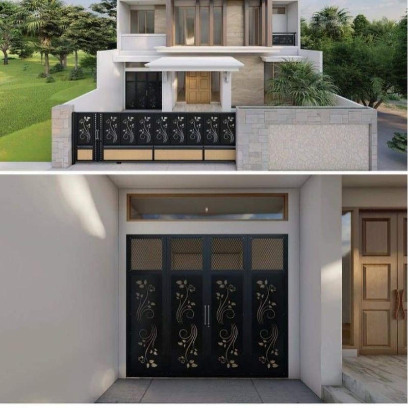 Jual pagar cutting laser minimalis pagar rumah balkon | Shopee Indonesia