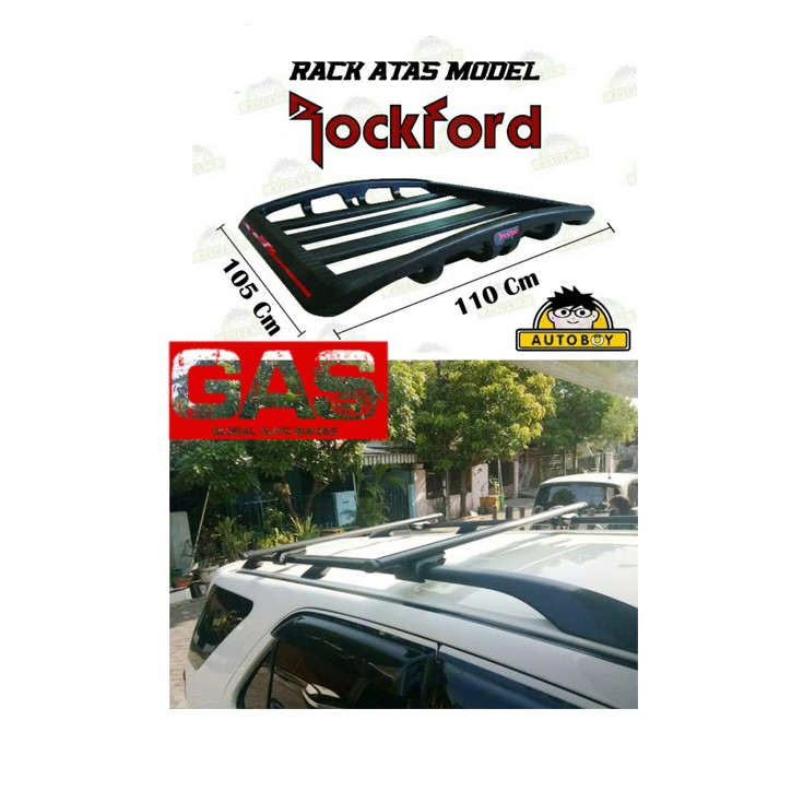 Jual Paket Cross Bar Jepit Roof Rail + Rack Rockford Suzuki Ignis ...