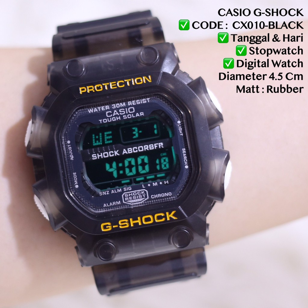 Jual Jam tangan pria wanita CASIO GSHOCK KINGKONG GX56BB rubber transparan digital watch anti air CX010 Shopee Indonesia