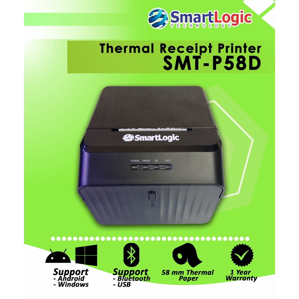 Jual Smartlogic SMTP58D Thermal Printer Desktop Bluetooth Shopee
