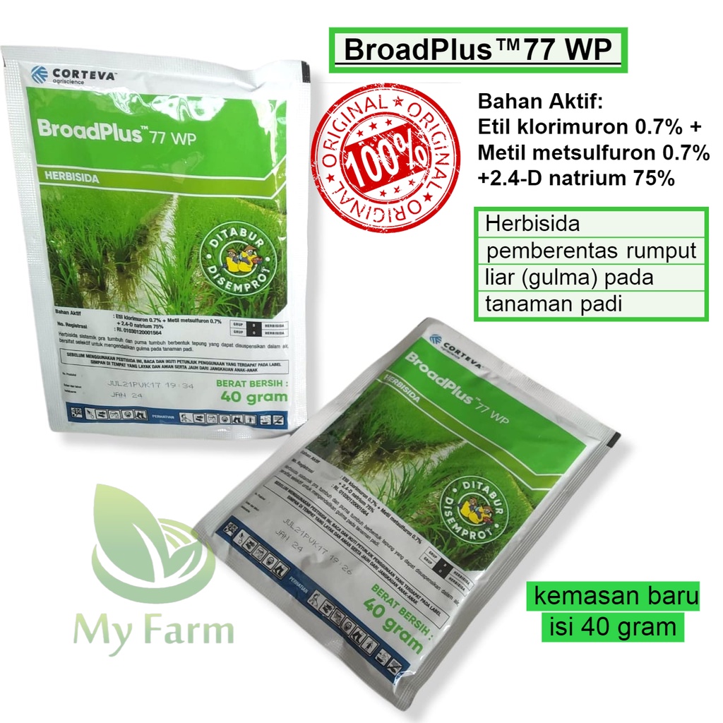 Jual Broadplus 77 Wp Herbisida Pemberantas Gulma Atau Obat Pembasmi