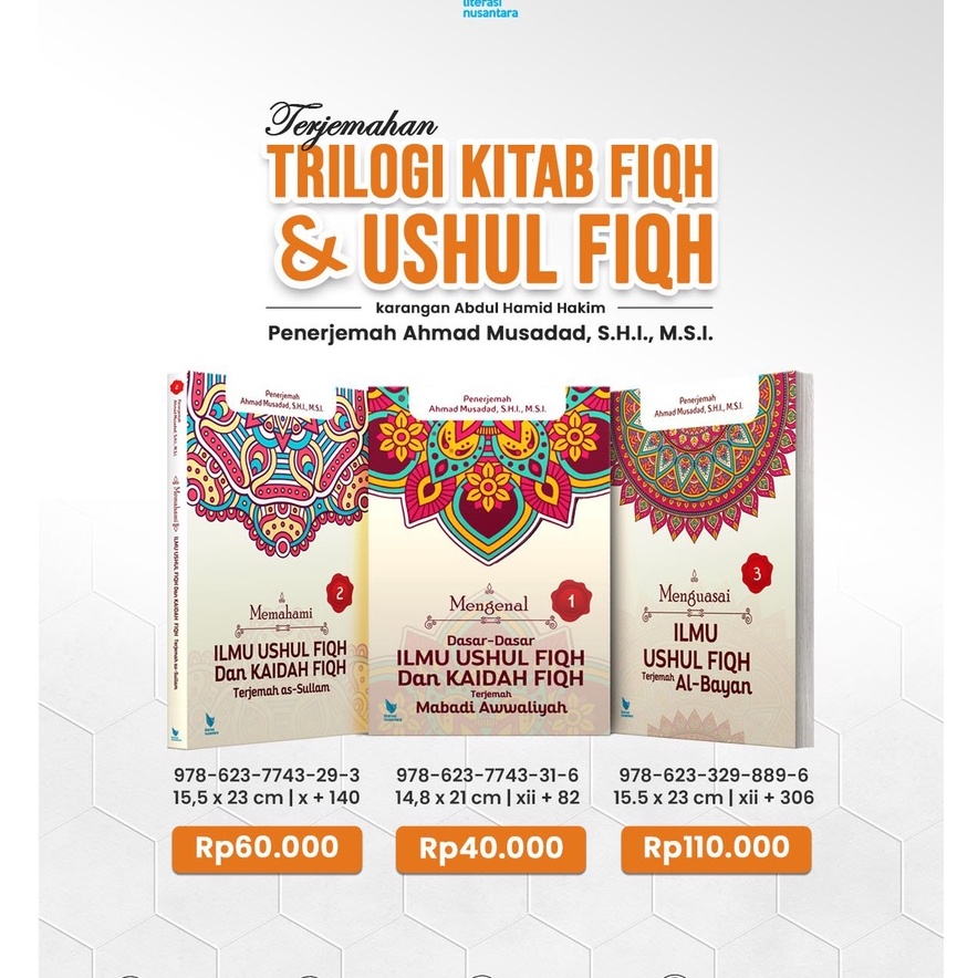 Jual Trilogi Ilmu Ushul Fikih Dan Kaidah Fiqih Paket 3 Buku Mengenal