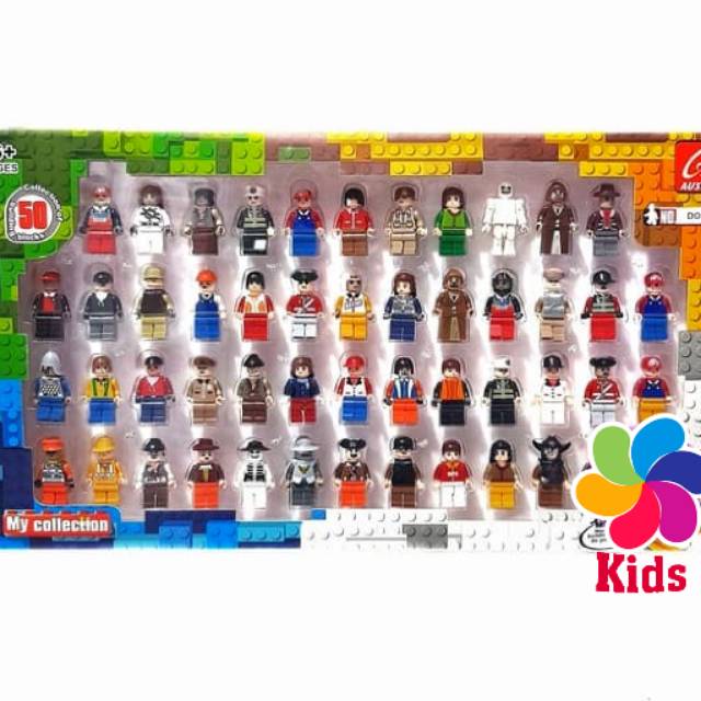 MAINAN LEGO 50 PCS FIGURE BUILDING LEGO BLOCK 50 PCS FIGURE LEGO MAINAN EDUKASI ANAK