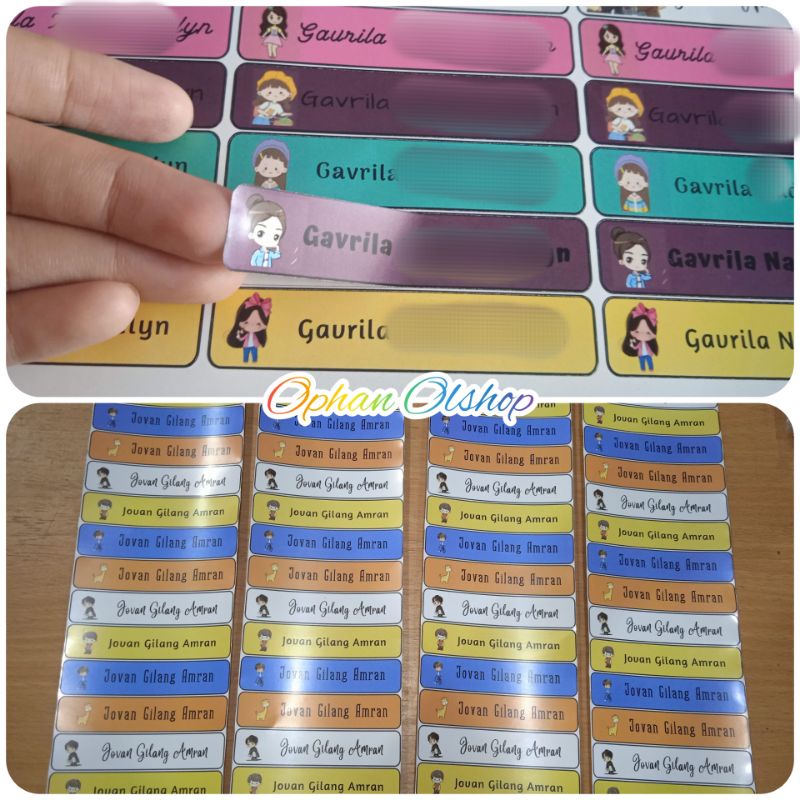 Jual Stiker/Label/Penanda (Bisa untuk anak Cowok/Cewek) | Shopee Indonesia