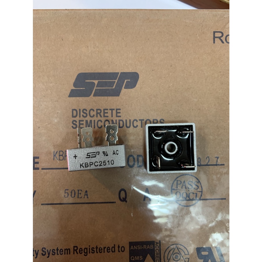 Pont De Diodes Redresseur KBPC2510 - 1000V 25A - Boîtier Métallique - Monophasé