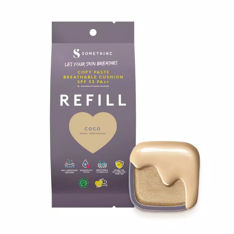 Jual SOMETHINC COPY PASTE BREATHABLE MESH CUSHION SPF 33 PA++ (REFILL ...
