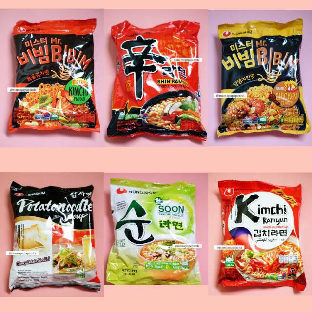 Jual Nongshim Halal (Shin Ramyun, Veggie, Potato Noodle Soup, Bibim ...
