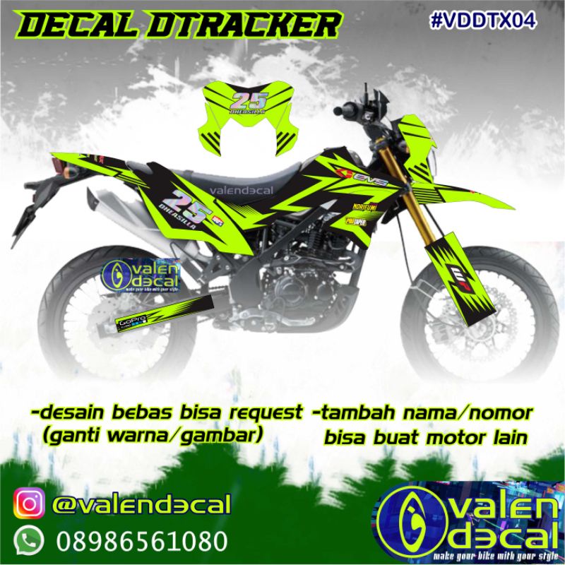 Jual Stiker Striping Decal Motor Dtracker Full Body Request Custom Free Shopee Indonesia