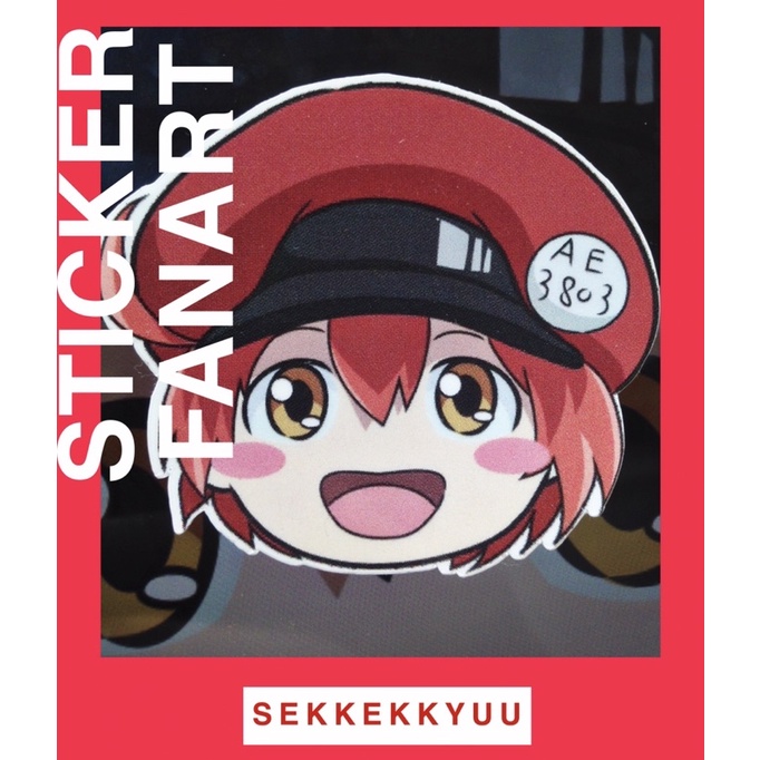 Stickers Cells at Work hataraku Saibo Anime Fanart 