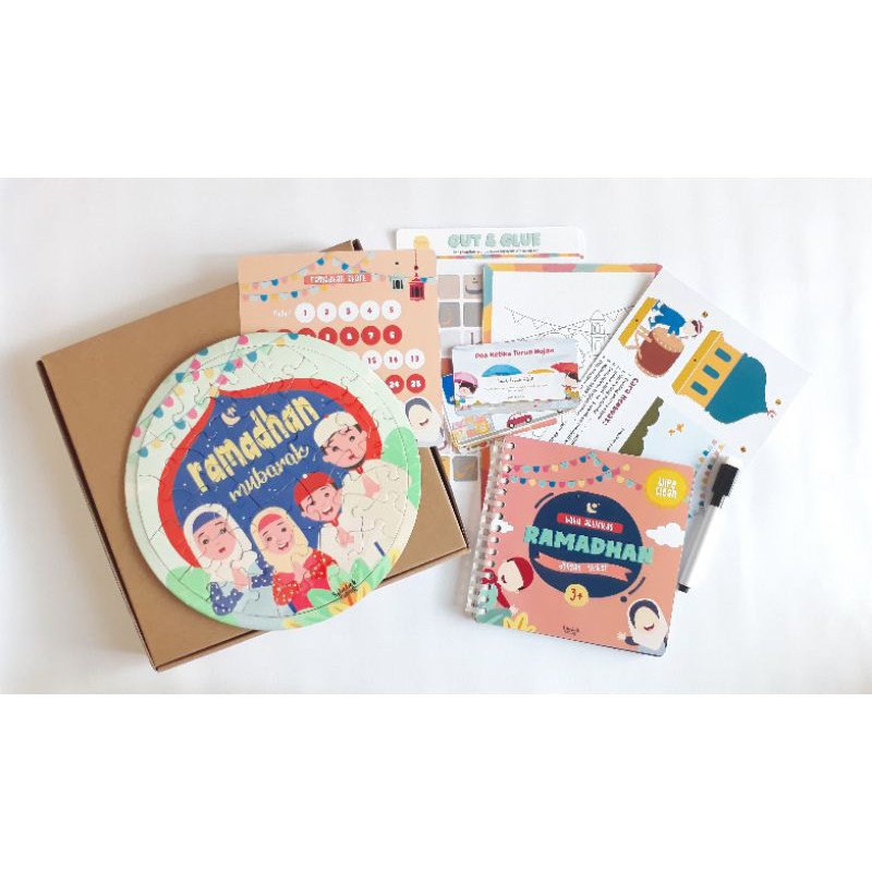 Jual Buku Aktivitas Ramadhan dan Puzzle | wipe and clean dilengkapi ...