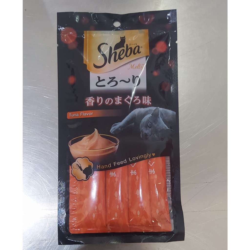 Jual SHEBA CREAMY 48GR ALL VARIAN/SNACK KUCING | Shopee Indonesia