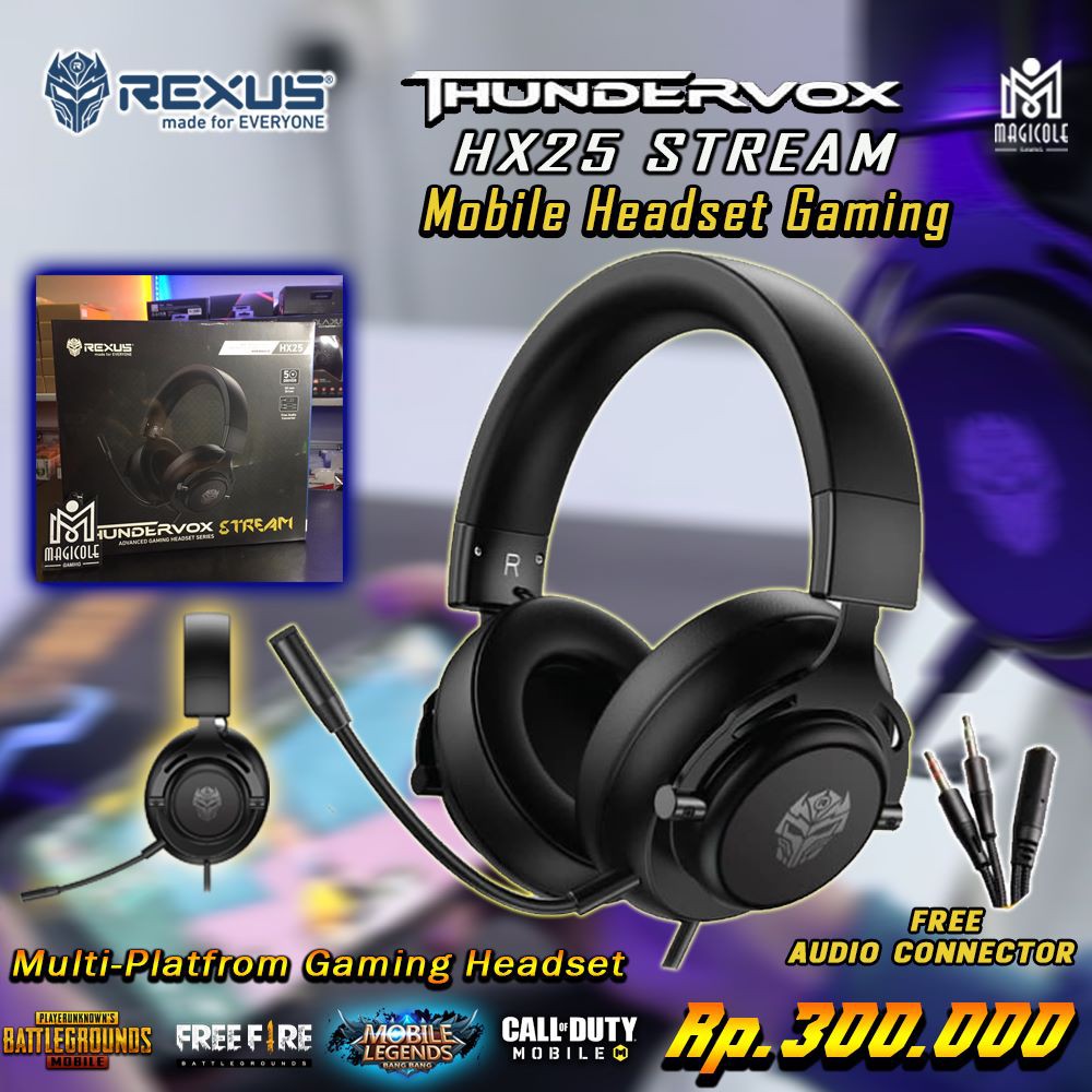 Rexus headset gaming outlet thundervox stream hx25