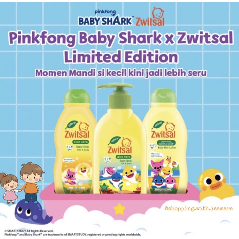 Jual Zwitsal Pinkfong Baby Shark Hair And Body Bath Hair Lotion Sabun