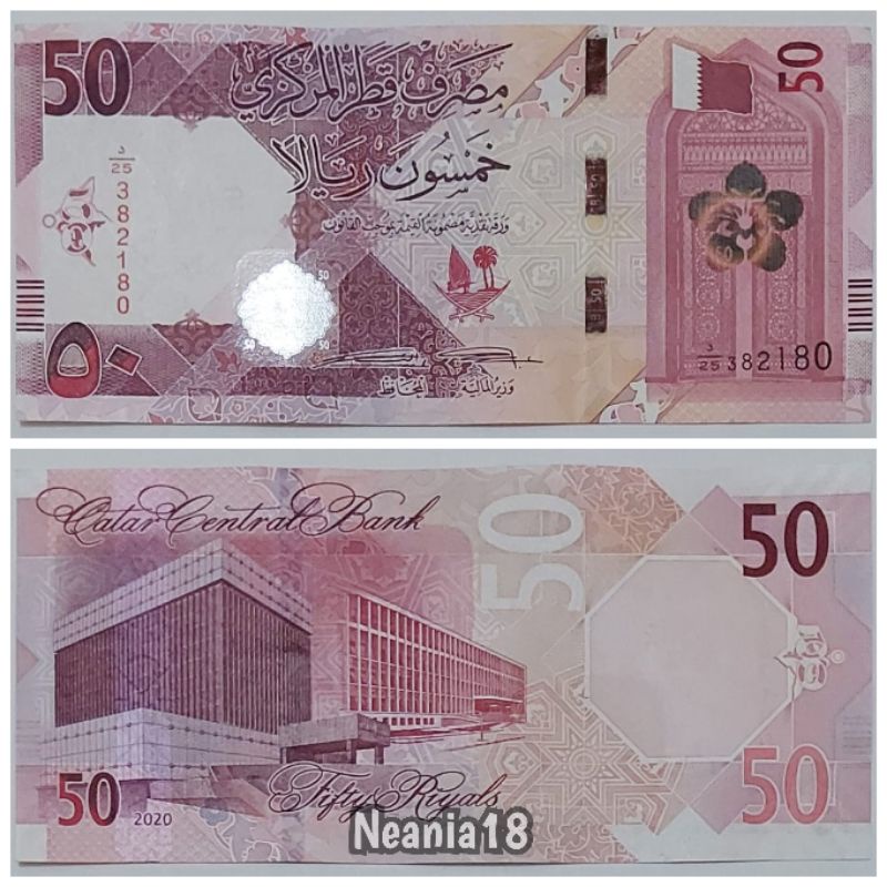 Jual Koleksi Qatar Riyal Pecahan 50 Riyal | Shopee Indonesia
