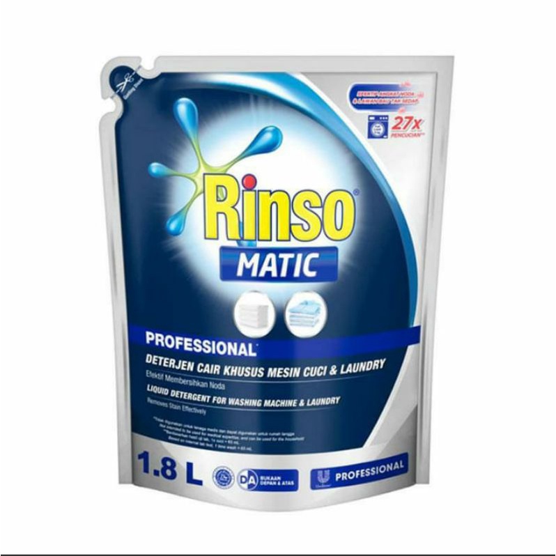 Jual Rinso Matic Cair 1,65 Liter Sabun Mesin Cuci Bukaan Depan & Atas ...