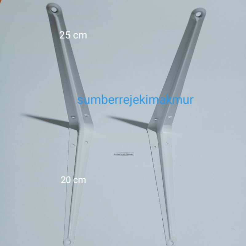 Jual Siku Rak Besi L Putih 8 x 10 Inch l Shelf Bracket l Penyangga ...