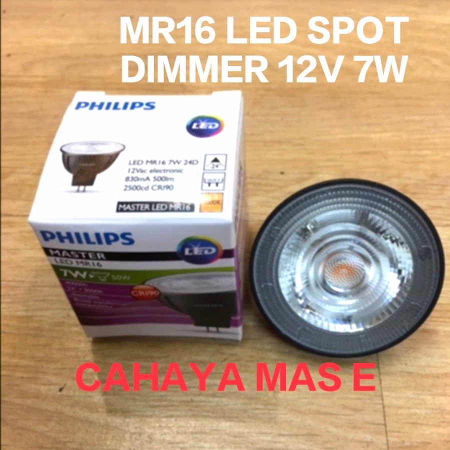 Jual PHILIPS MASTER MR16 LED SPOT 7WATT 12V DIMMER - KUNING /MR16 TUSUK ...