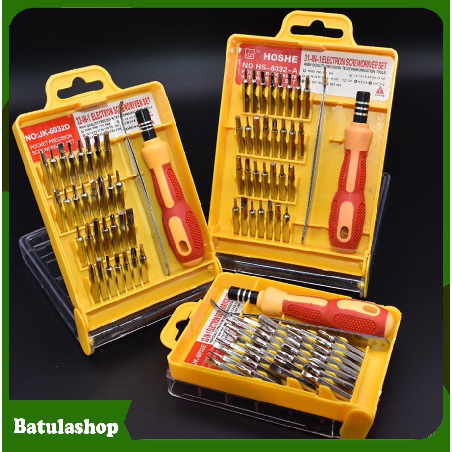Jual Obeng set 32 in 1 plus pinset | Shopee Indonesia
