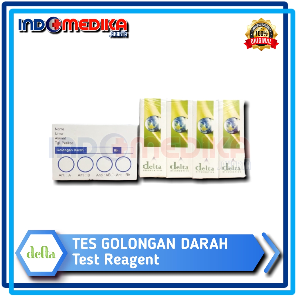 Jual Tes Golongan Darah Set / Reagent Tes Golongan Darah | Shopee Indonesia